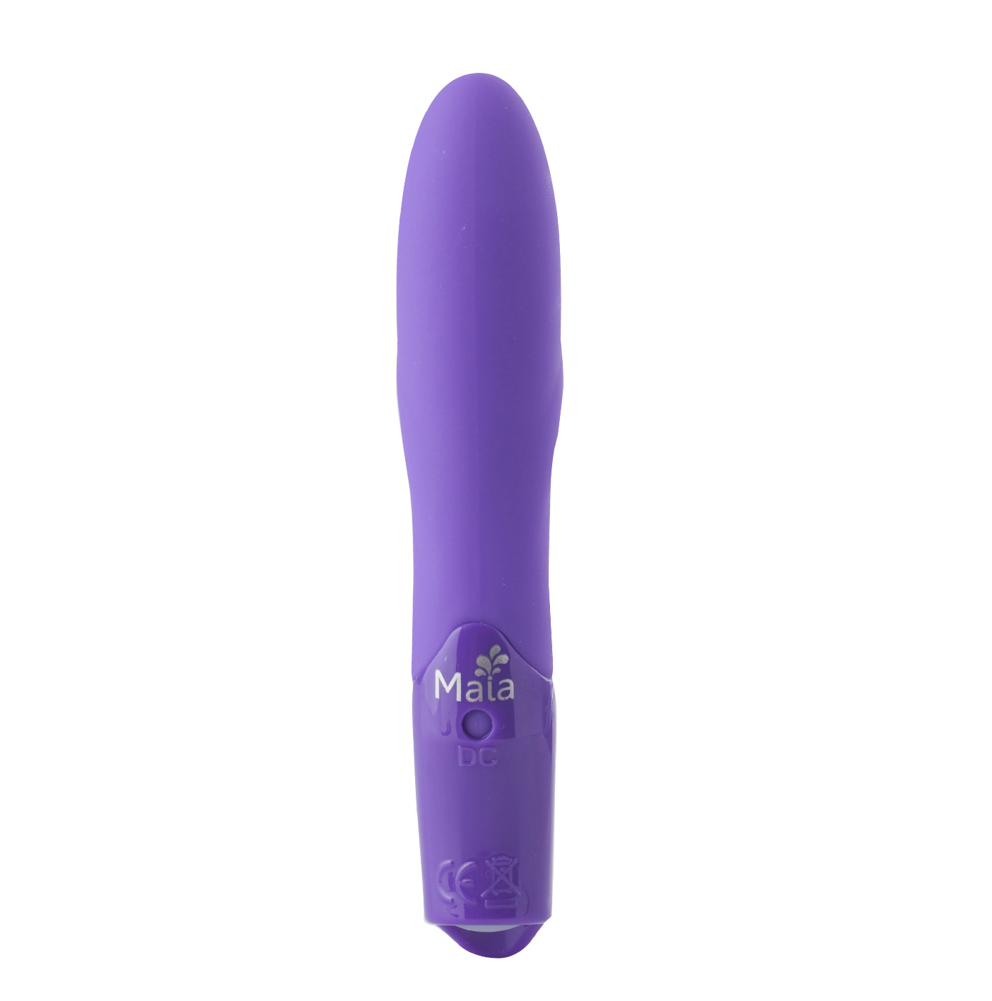 margo silicone textured bullet vibrator neon  purple 