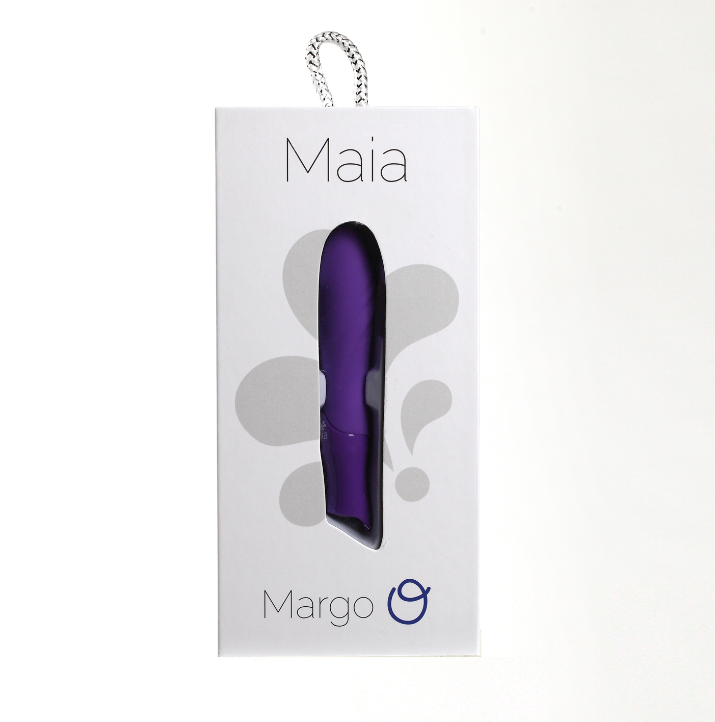 margo silicone textured bullet vibrator neon  purple 