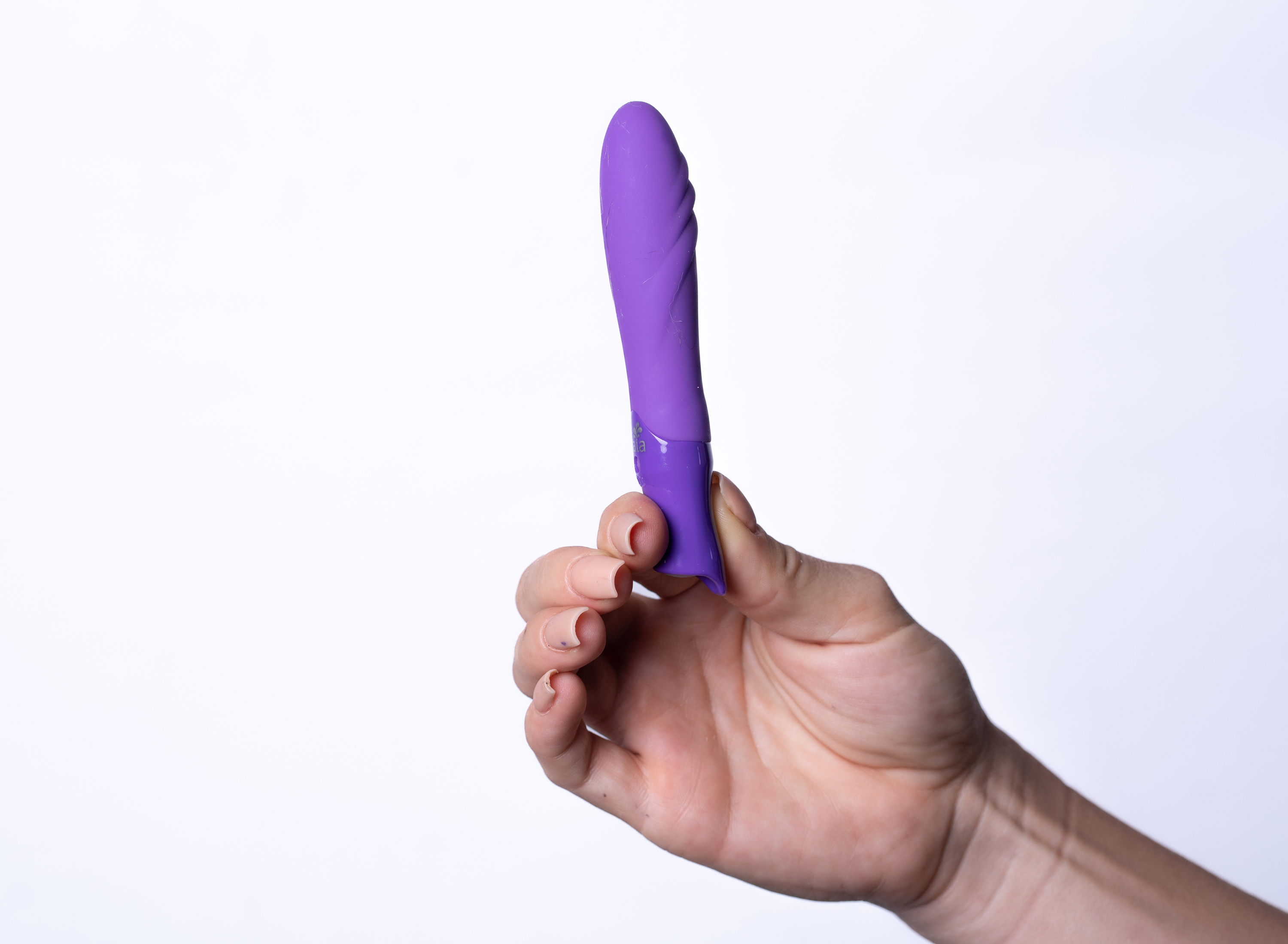 margo silicone textured bullet vibrator neon  purple 