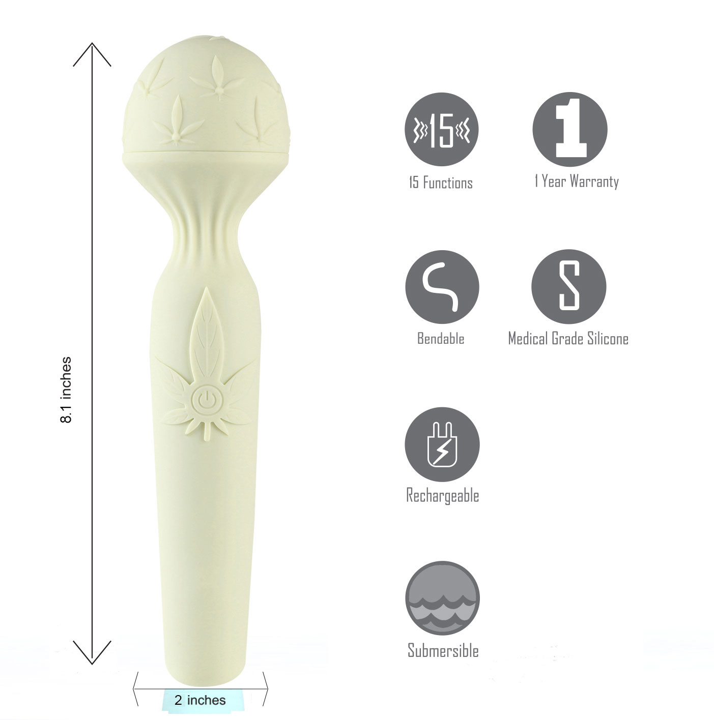 marlie  function rechargeable bendable wand 