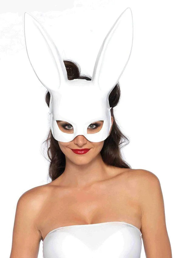 masquerade rabbit mask os white 