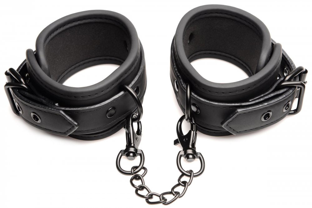 master of kink  piece deluxe bondage set black 