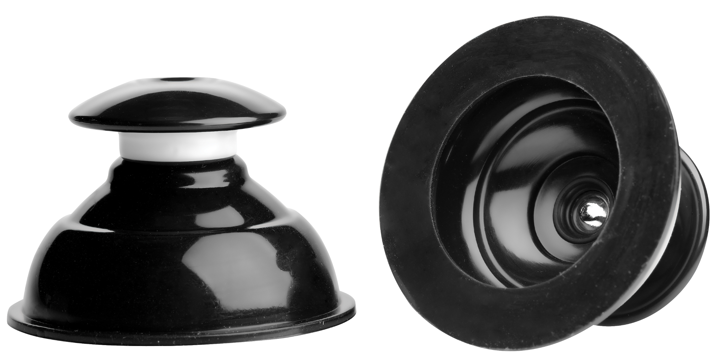 master series plungers extreme suction nipple  suckers black 