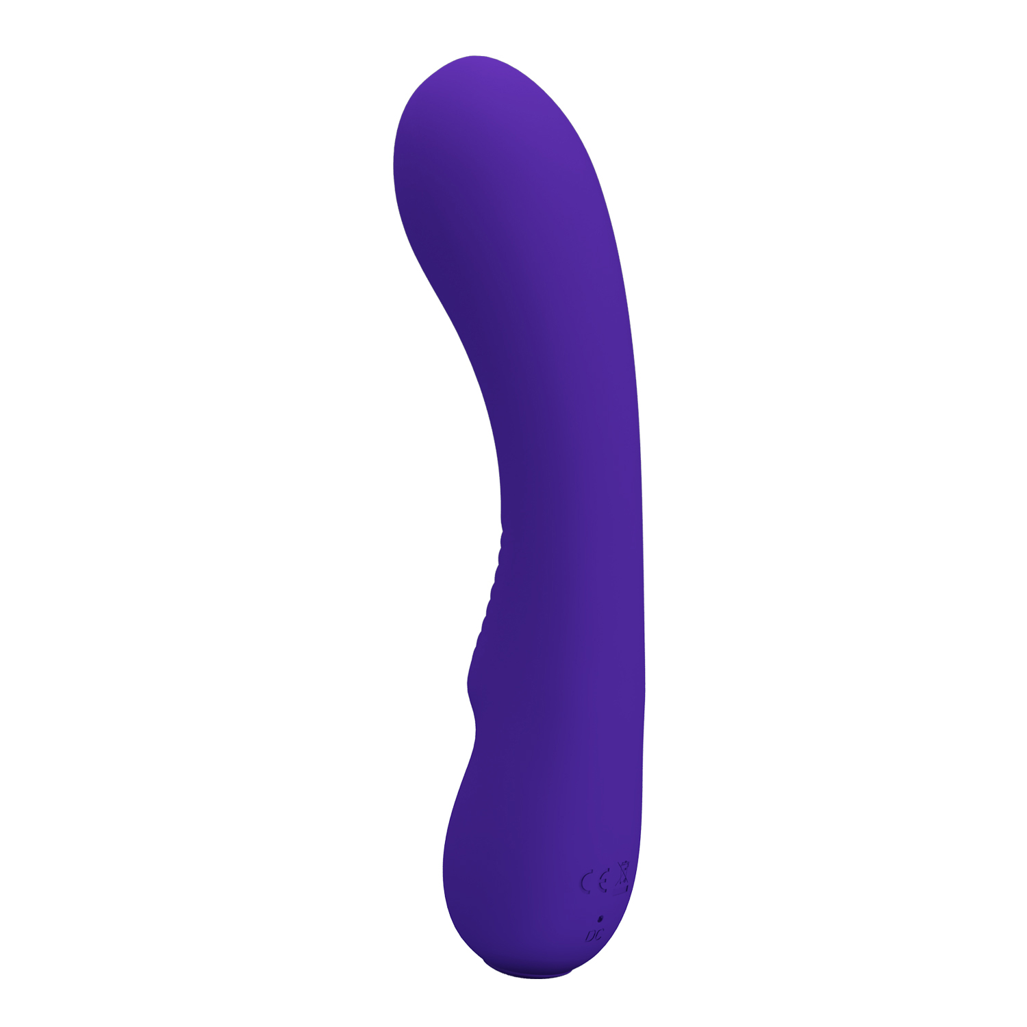 matt super soft silicone vibrator purple 