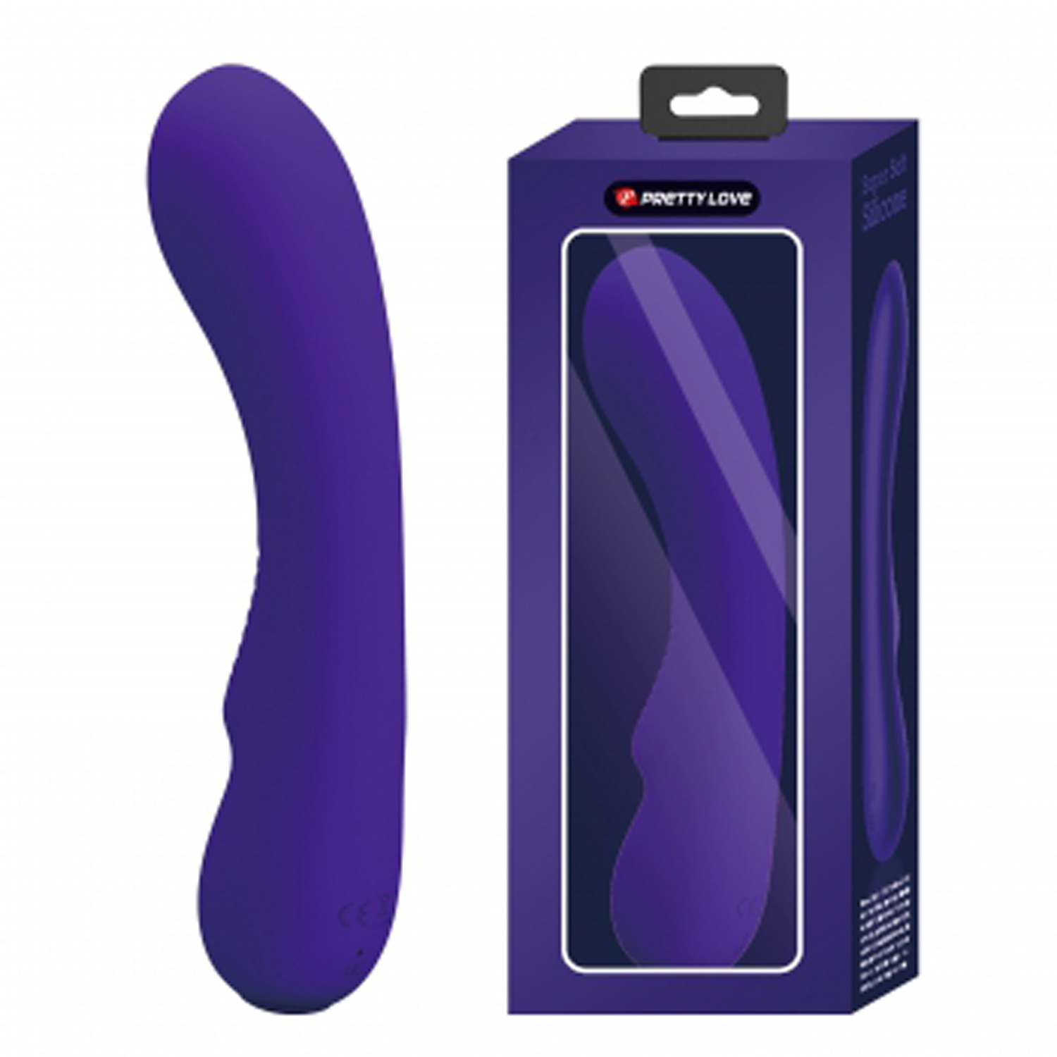 matt super soft silicone vibrator purple 