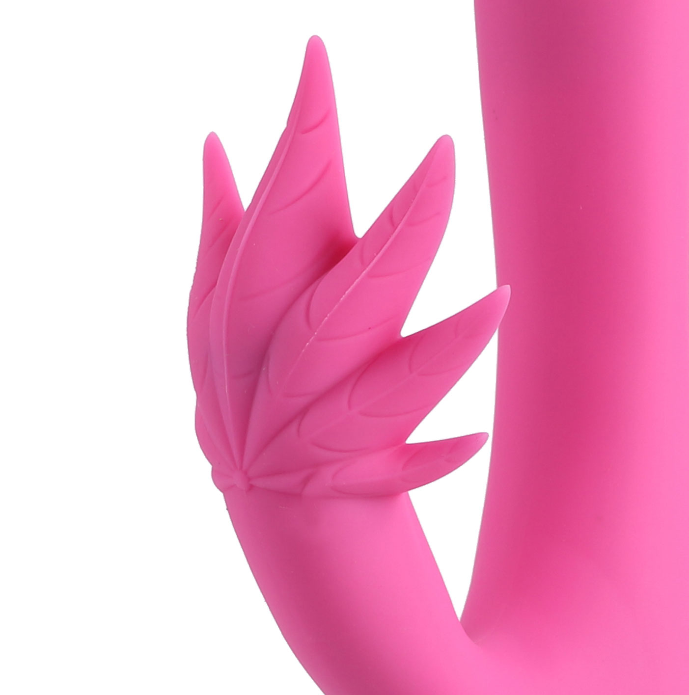 maui  series dual motor g spot pot leaf rechargeable vibrator pink 