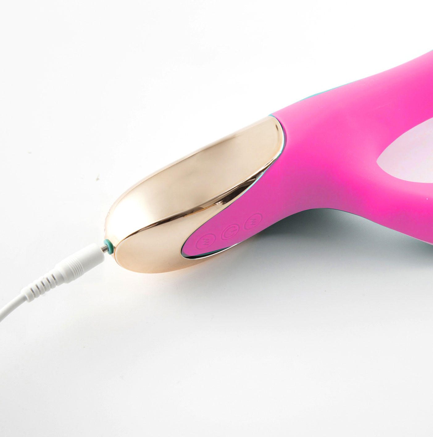 maui  series dual motor g spot pot leaf rechargeable vibrator pink 