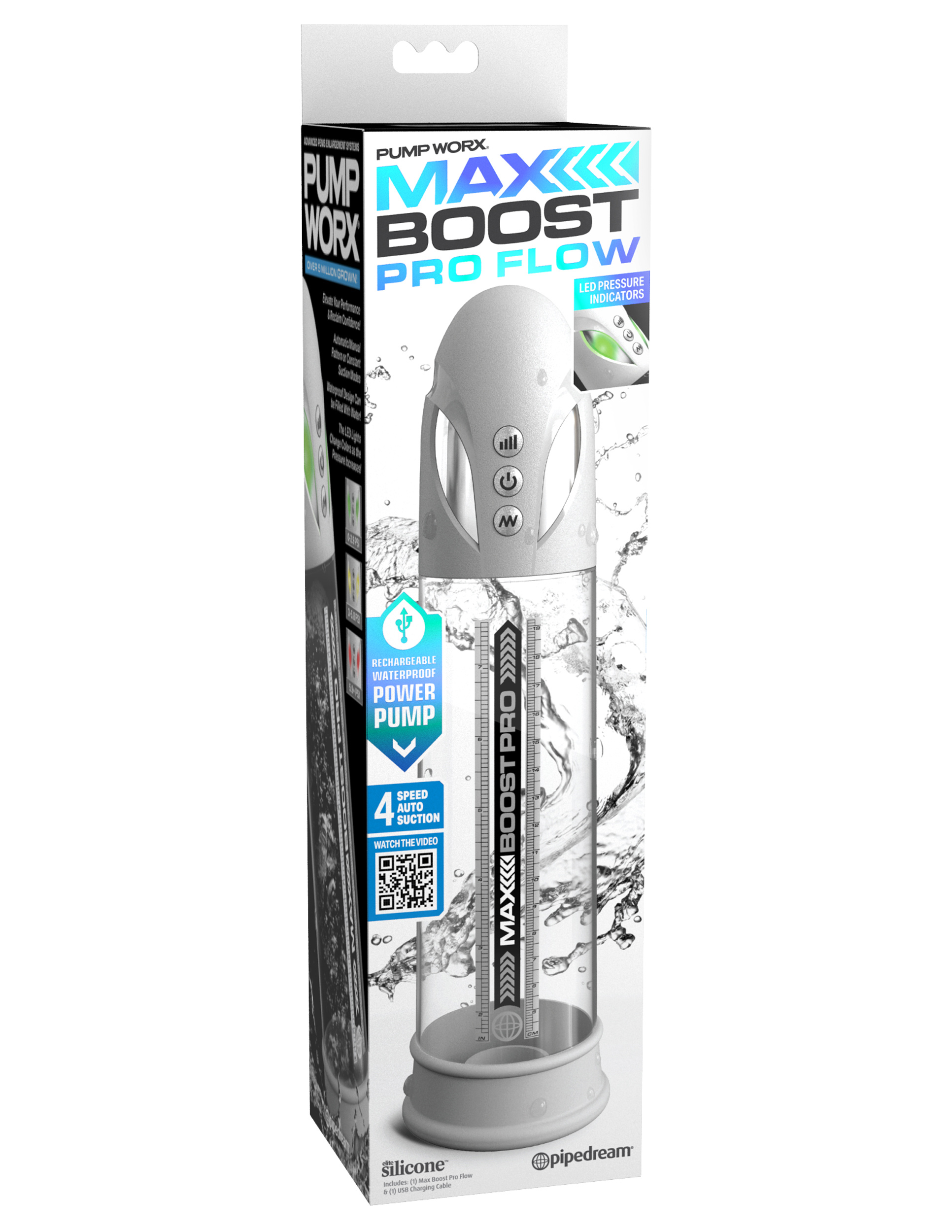 max boost pro flow whiteclear 