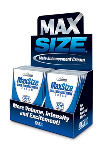 max size gel topical  packets display 