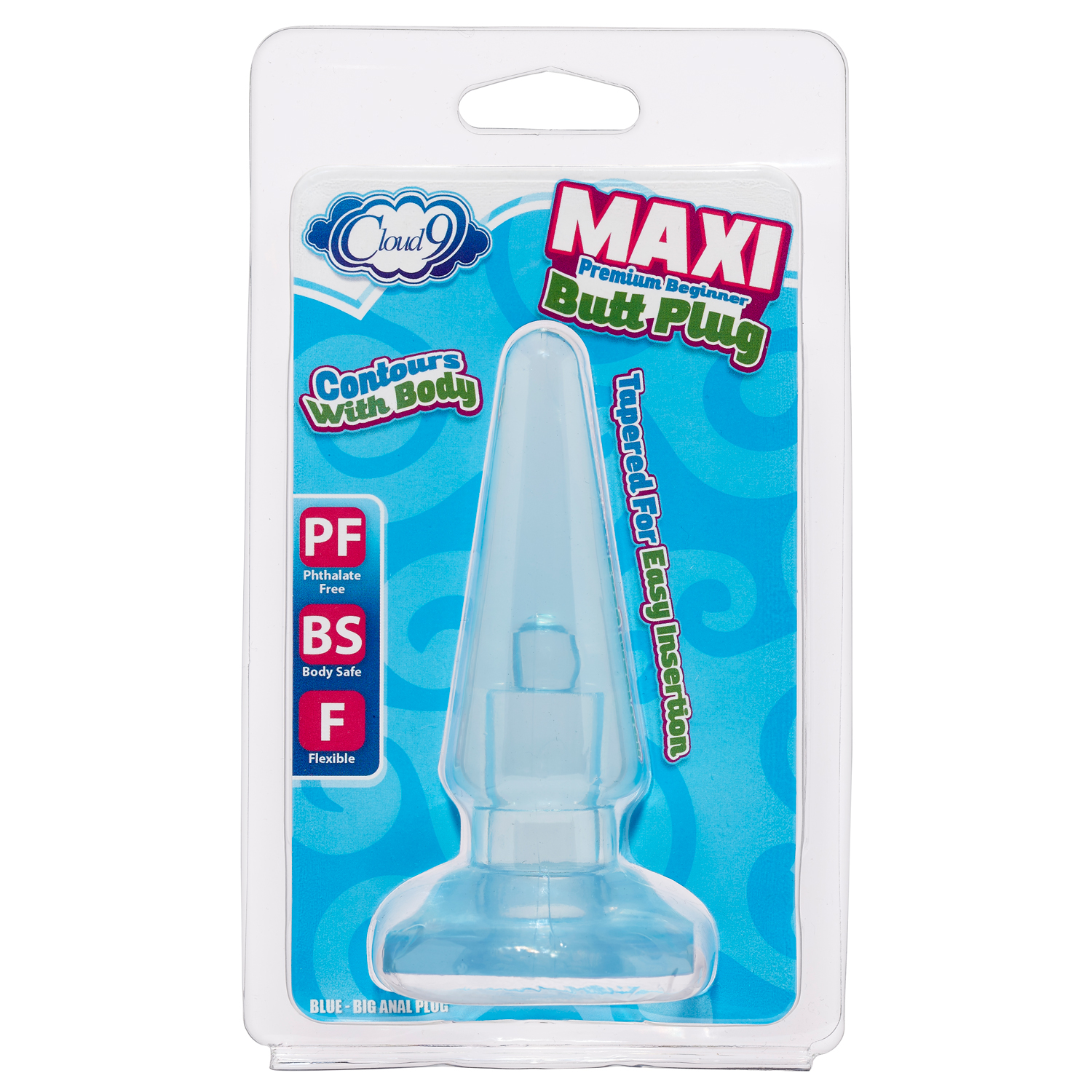 maxi butt plug blue 