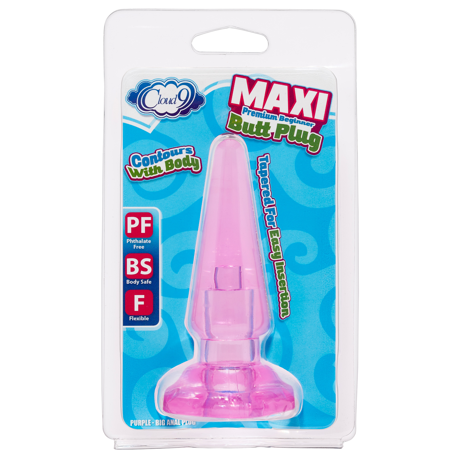 maxi butt plug purple 