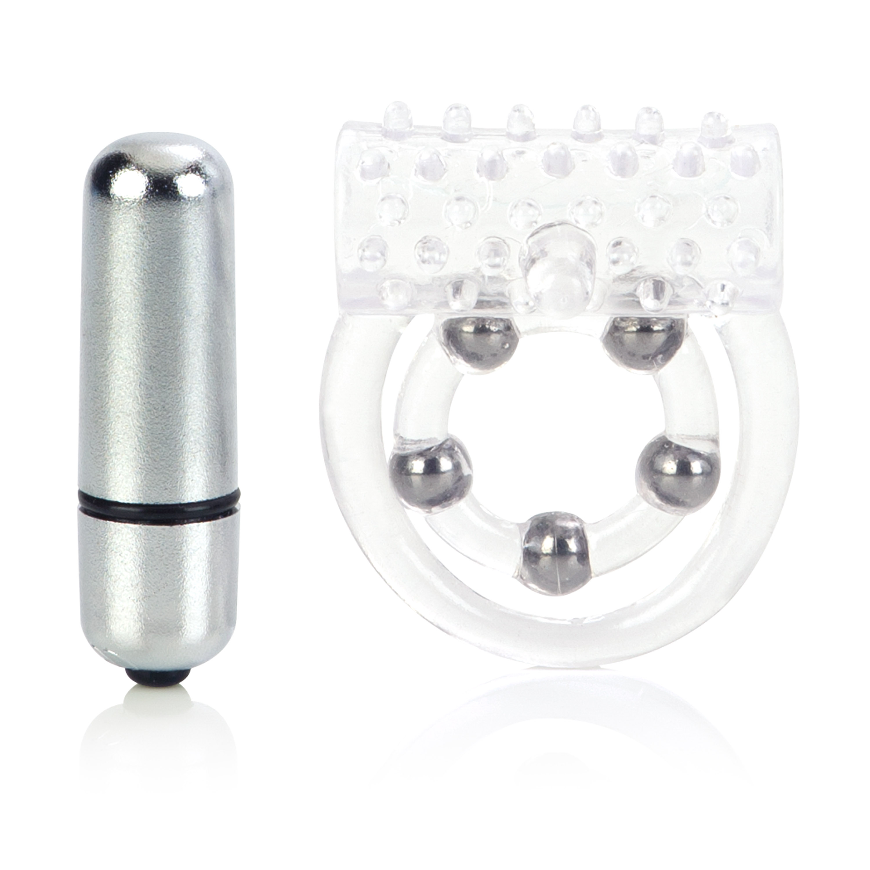 maximus enhancement ring  stroker beads clear 