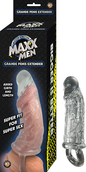 maxx men grande penis sleeve clear 