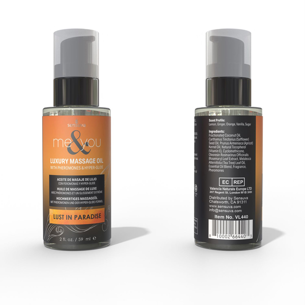 me and you massage oil lust in paradise oz pheromone infused 