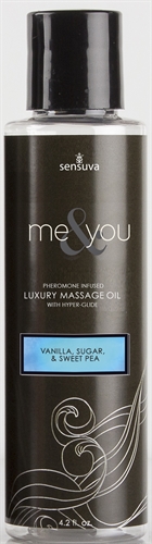 me and you massage oil vanilla sugar and sweet pea  oz 