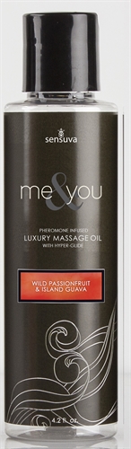 me and you massage oil wild passionfruit and island guava  fl oz 