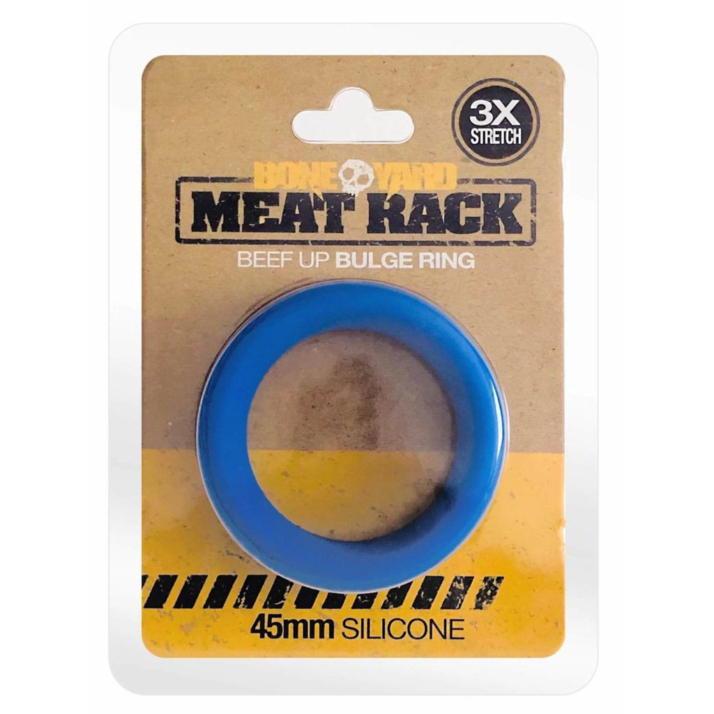 meat rack cock ring blue 