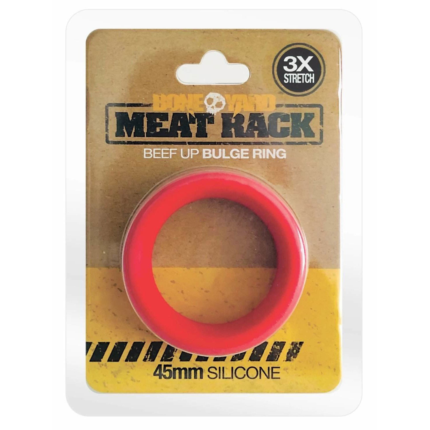 meat rack cock ring red 