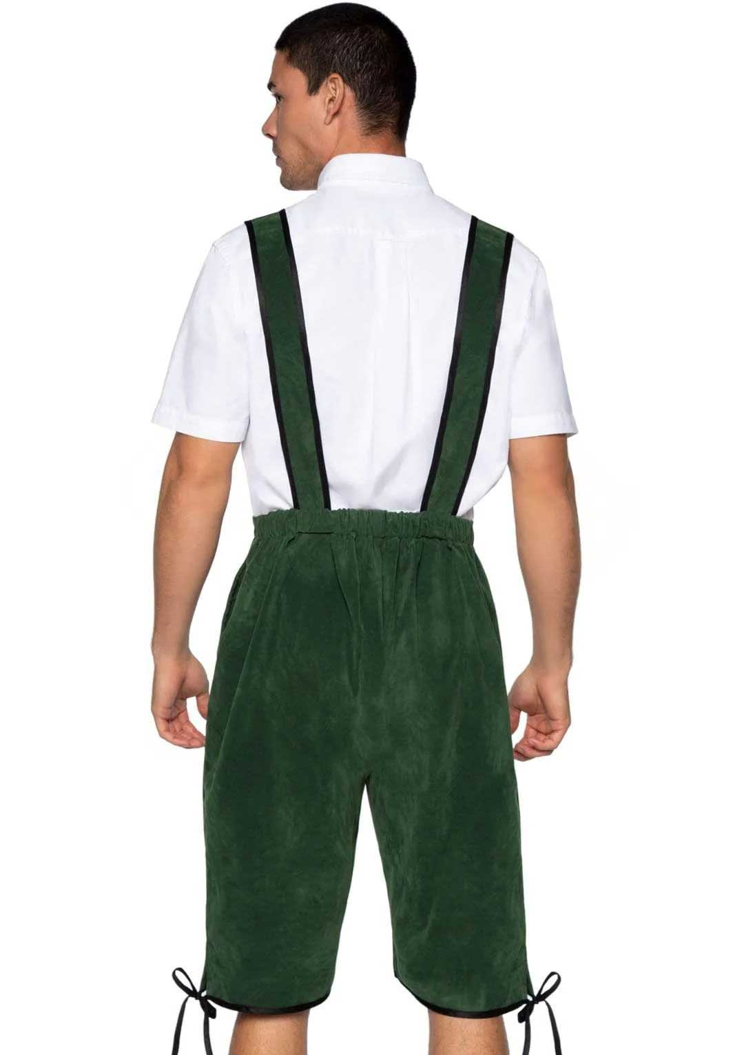 mens beerfest lederhosen oktoberfest costume  x large green 