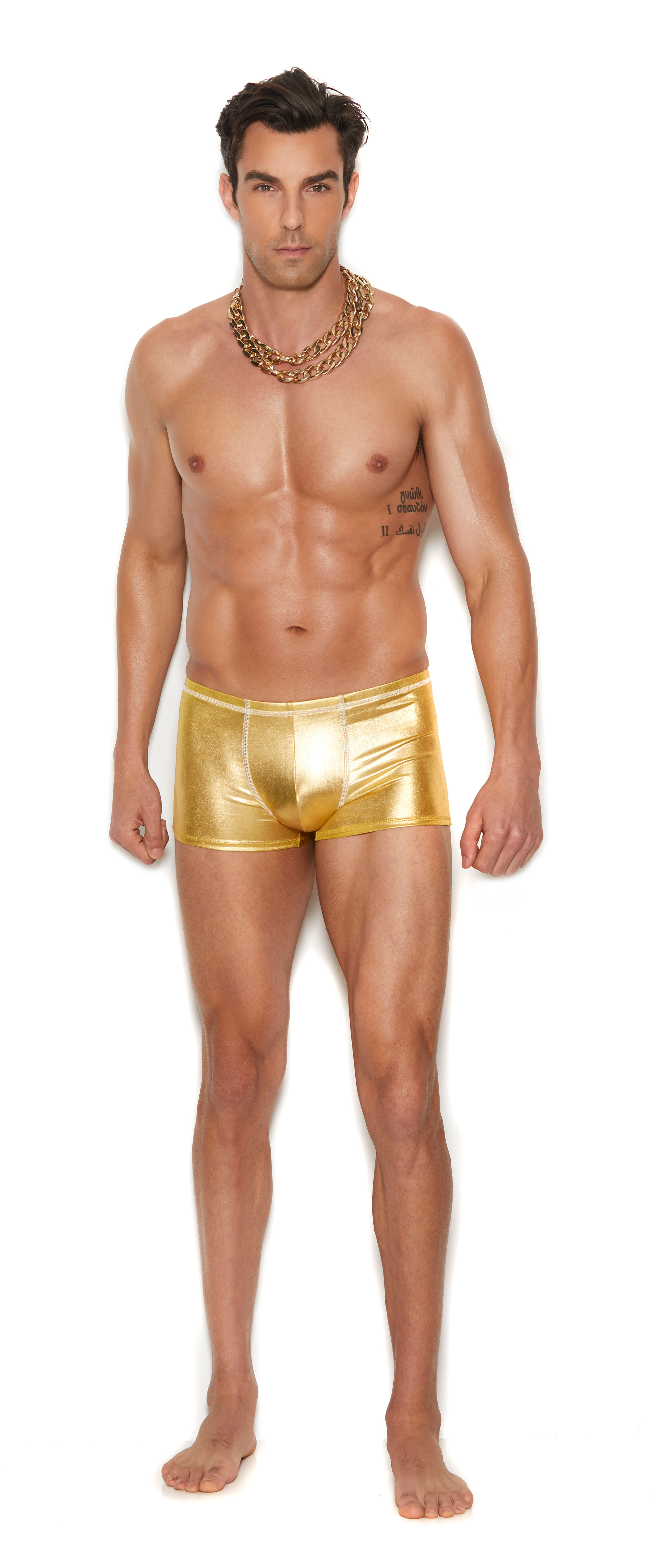 mens gold lame boxer brief smallmedium gold 