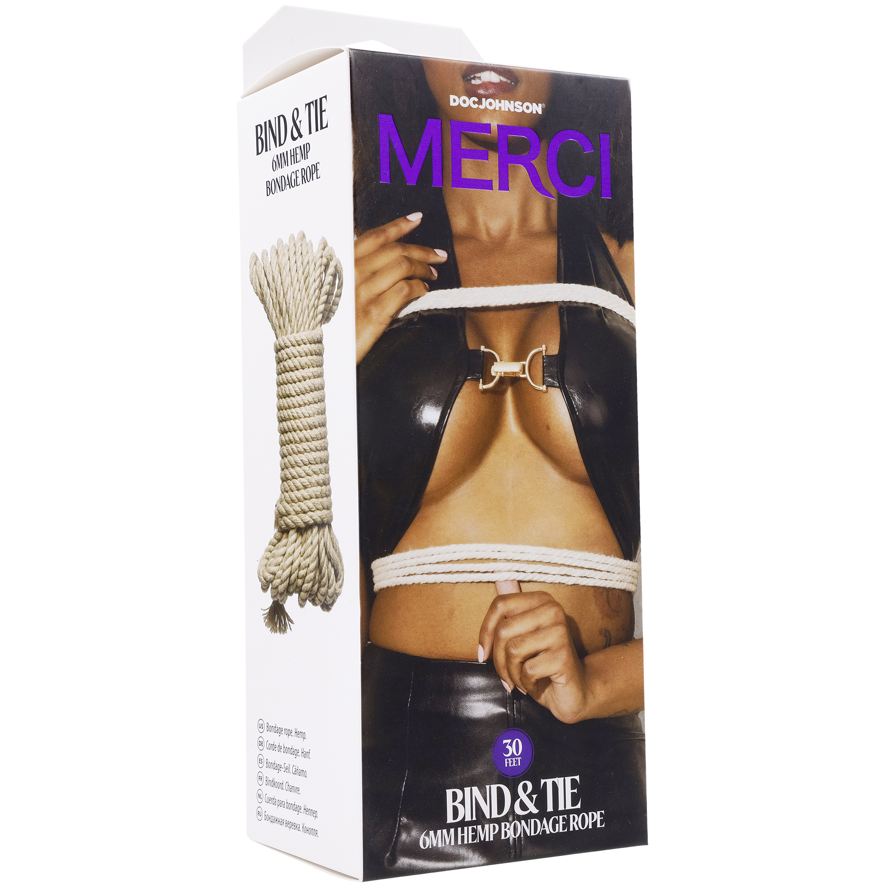 merci bind and tie mm hemp bondage rope   feet natural 