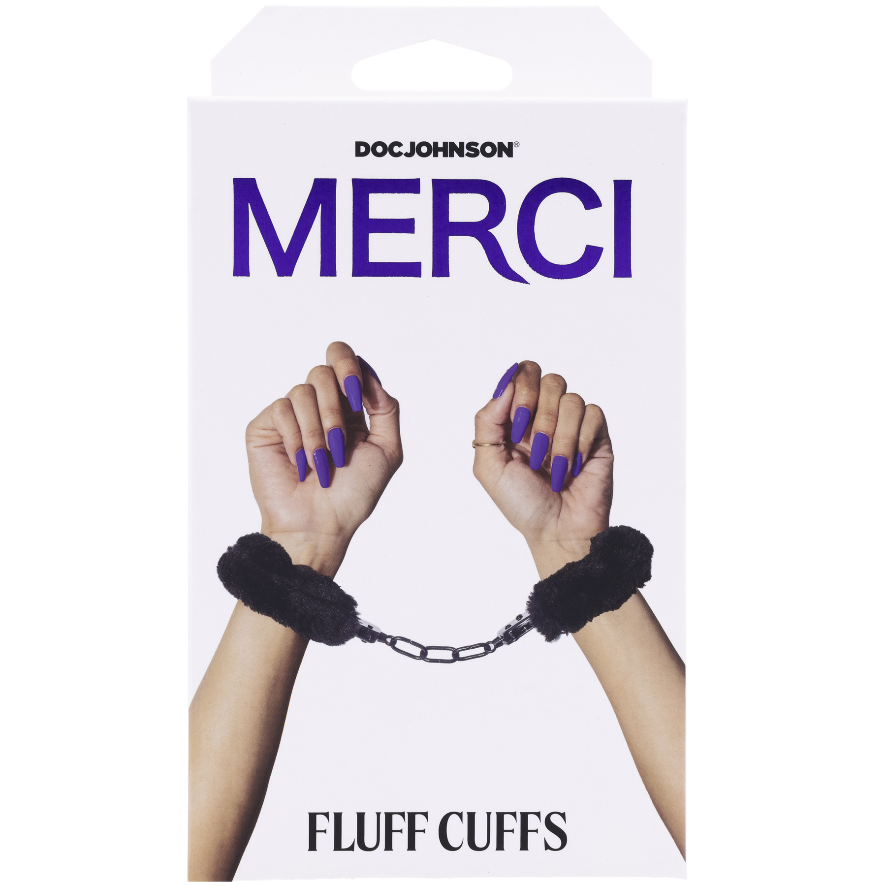 merci fluff cuffs black 