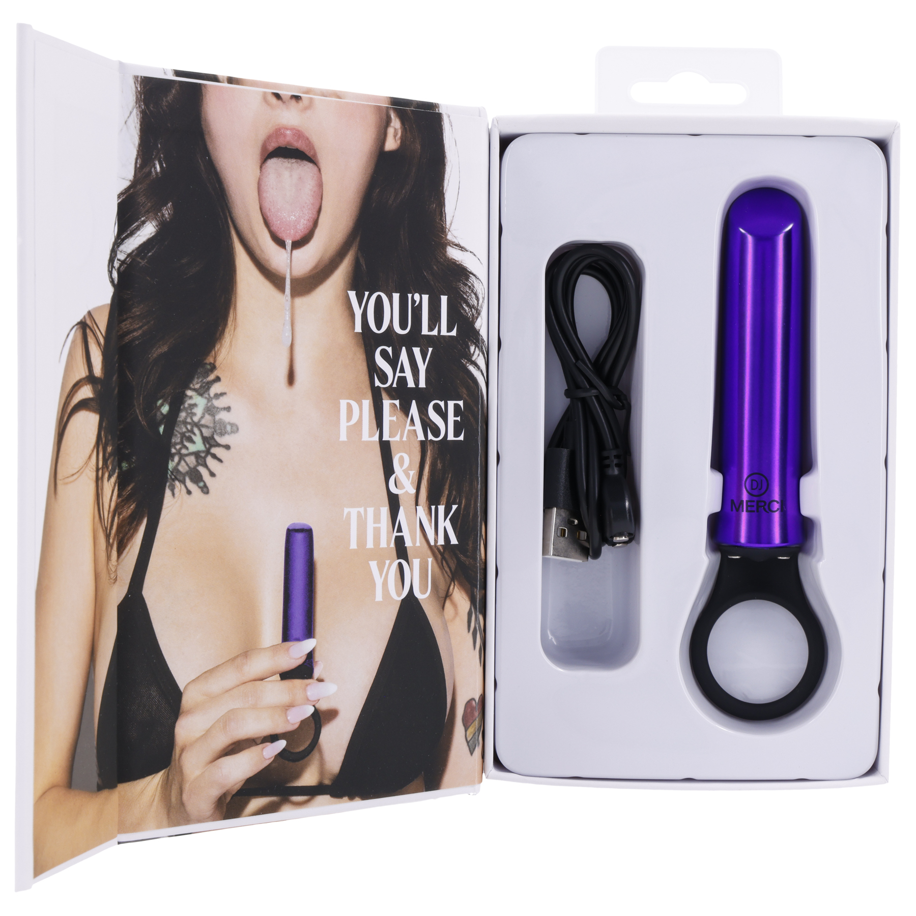 merci power play with silicone grip ring  violet 