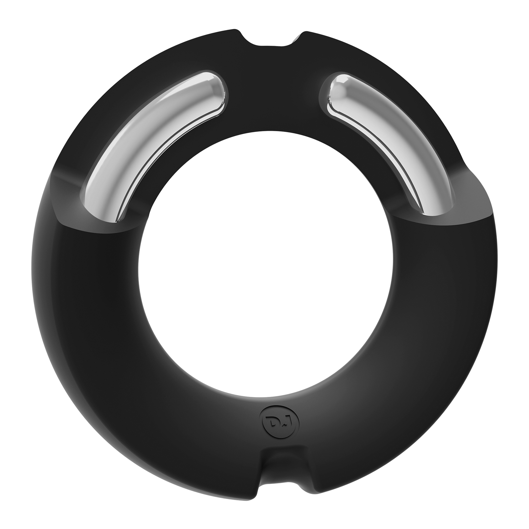 merci the paradox silicone covered metal cock  ring mm black 