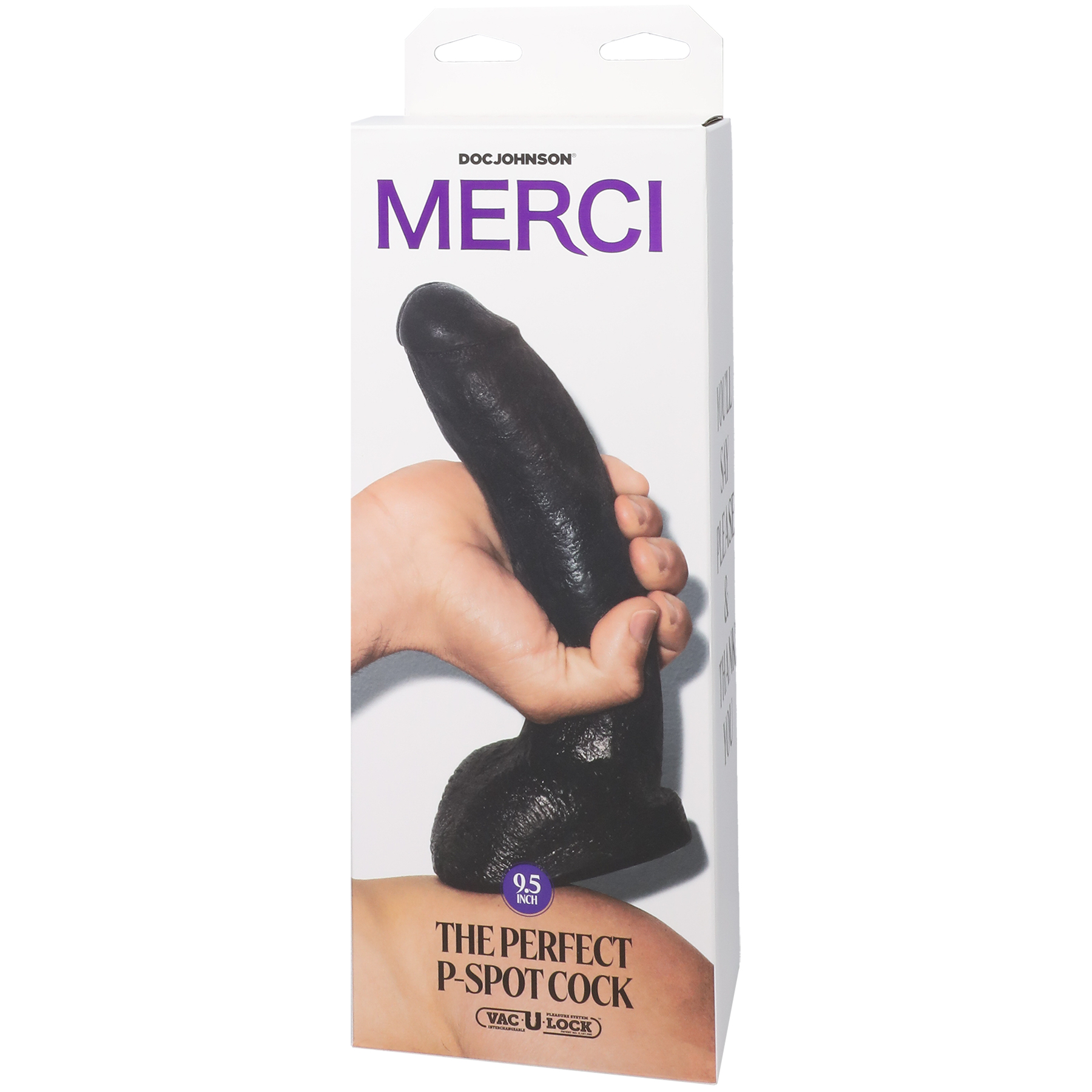 merci the perfect p spot cock with removable  vac u lock suction cup black 