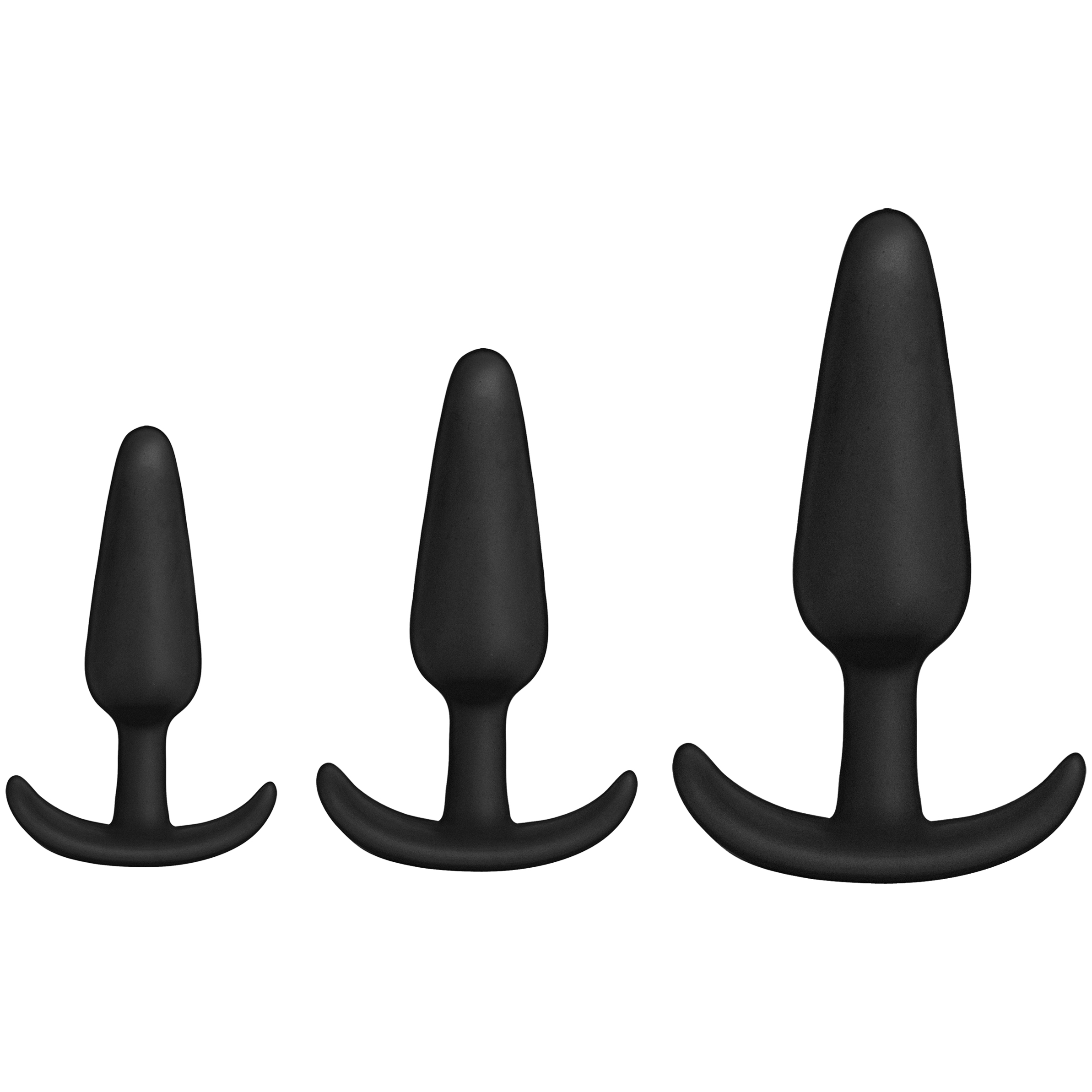 merci tush trainer  piece silicone set black 