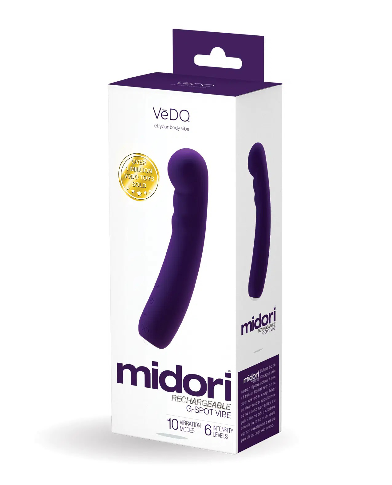 midori rechargeable g spot vibe deep purple 