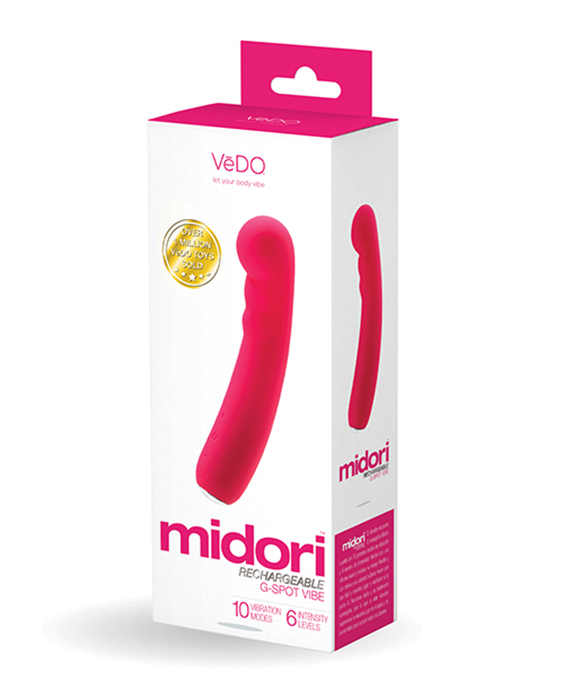 midori rechargeable g spot vibe foxy pink 