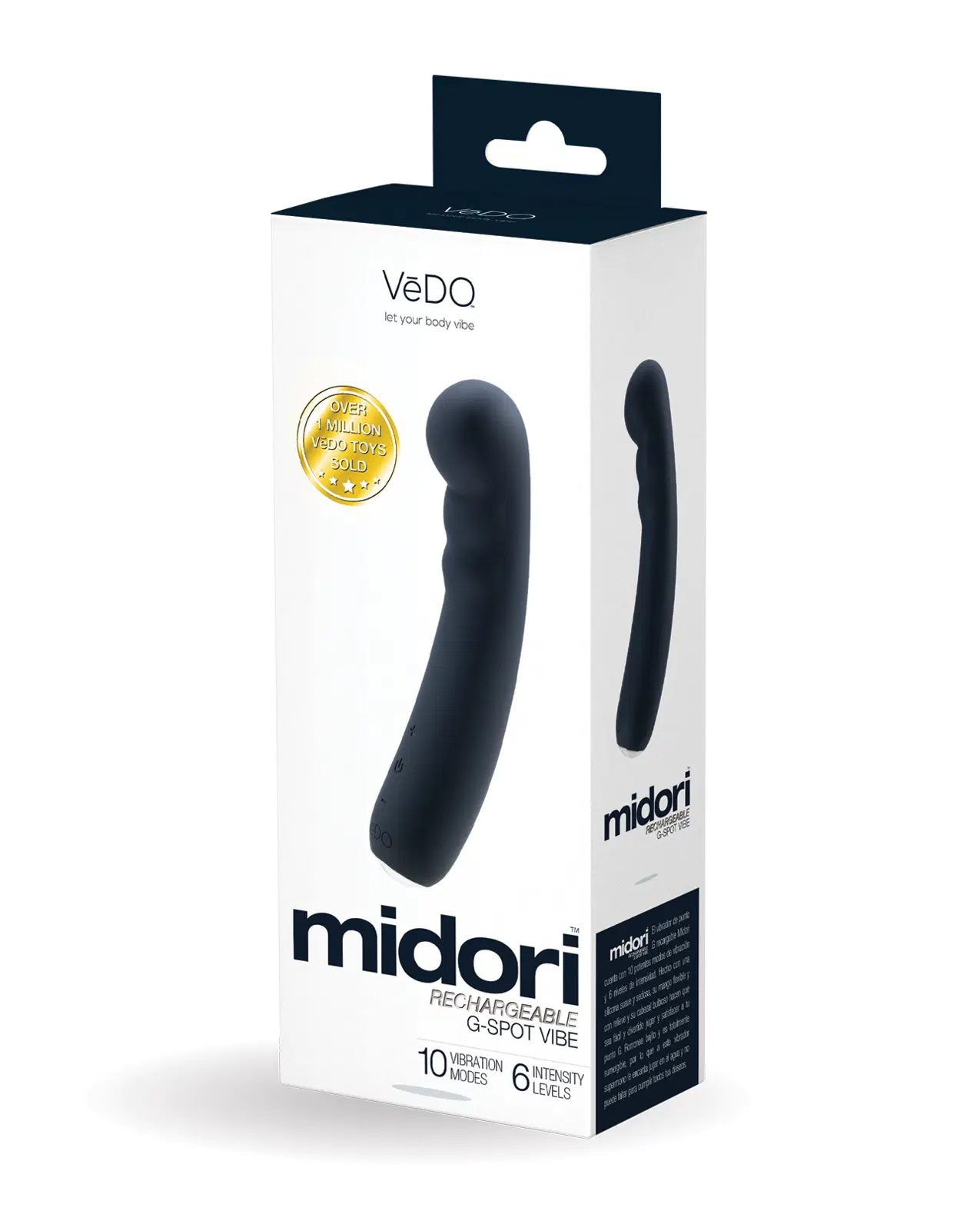 midori rechargeable g spot vibe just black 