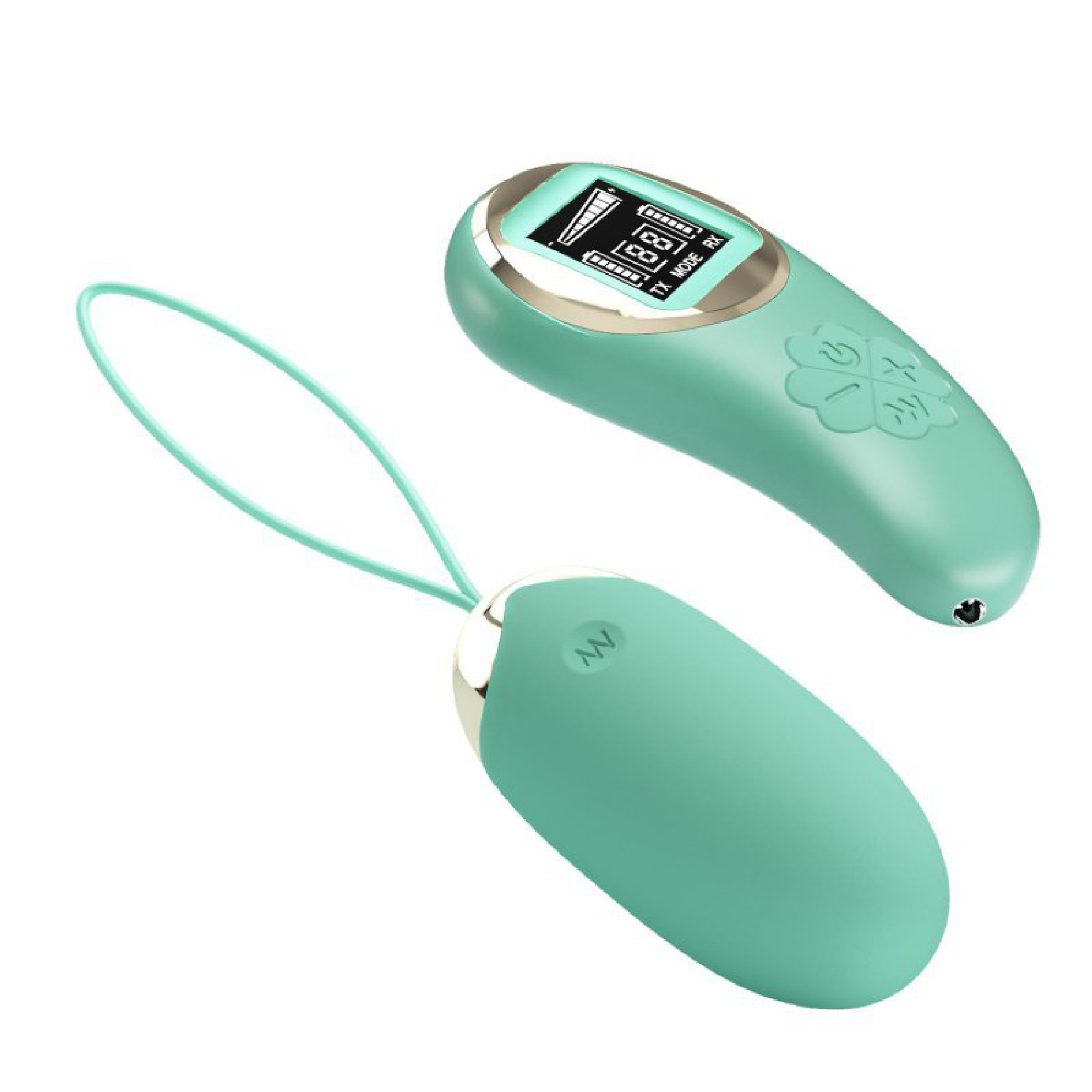 mina vibrating remote control egg turquoise 