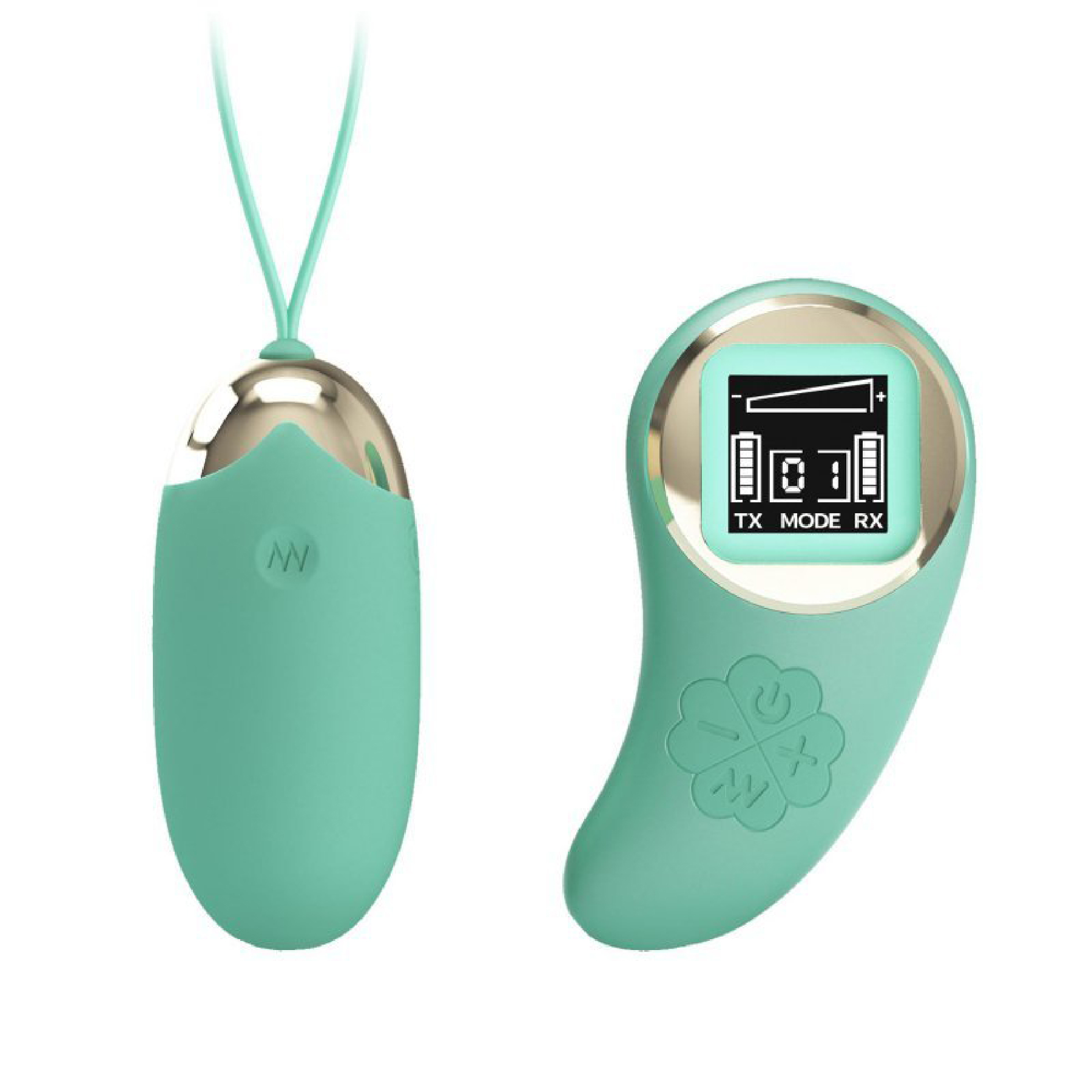 mina vibrating remote control egg turquoise 