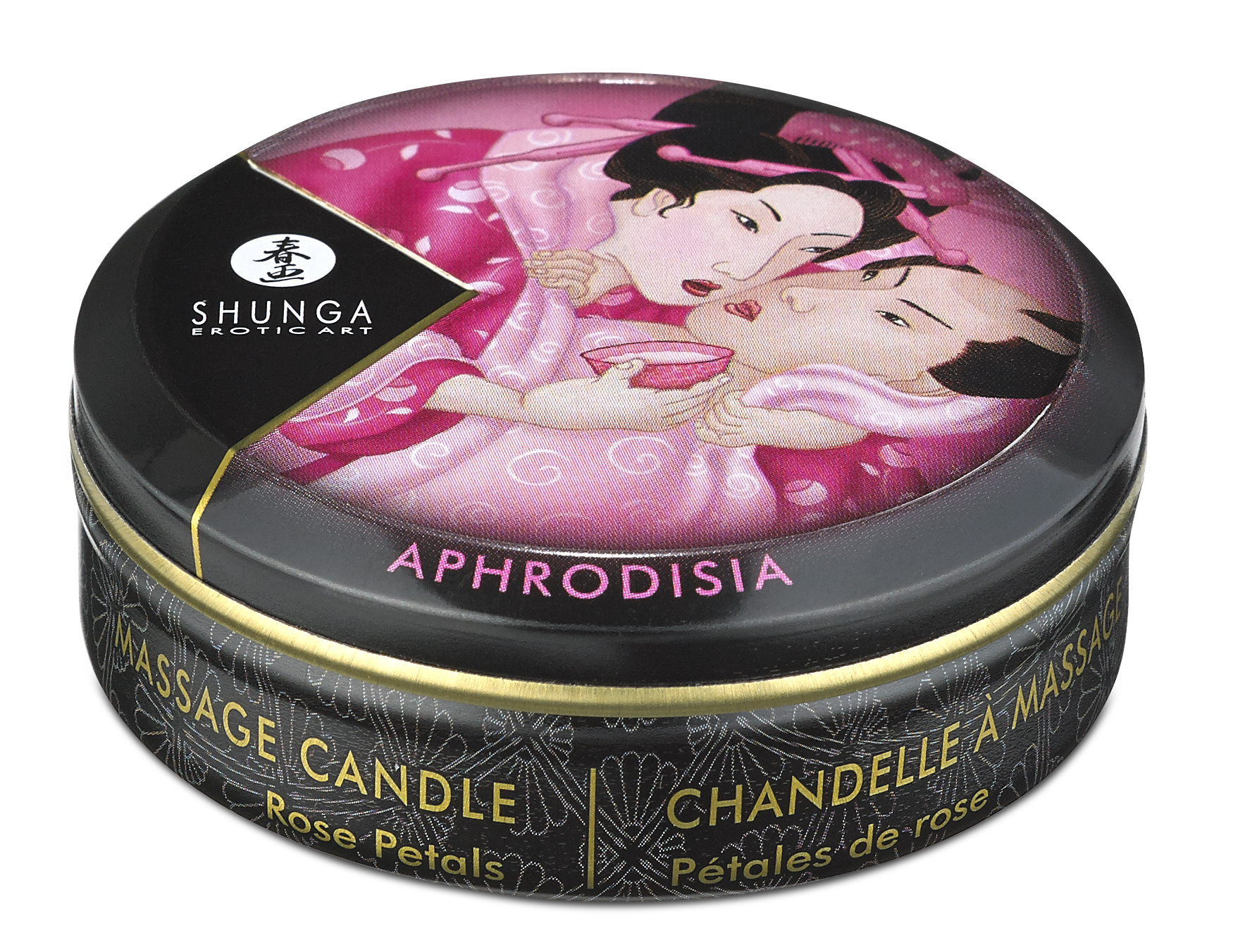mini massage candle aphrodisia roses petals  fl oz 