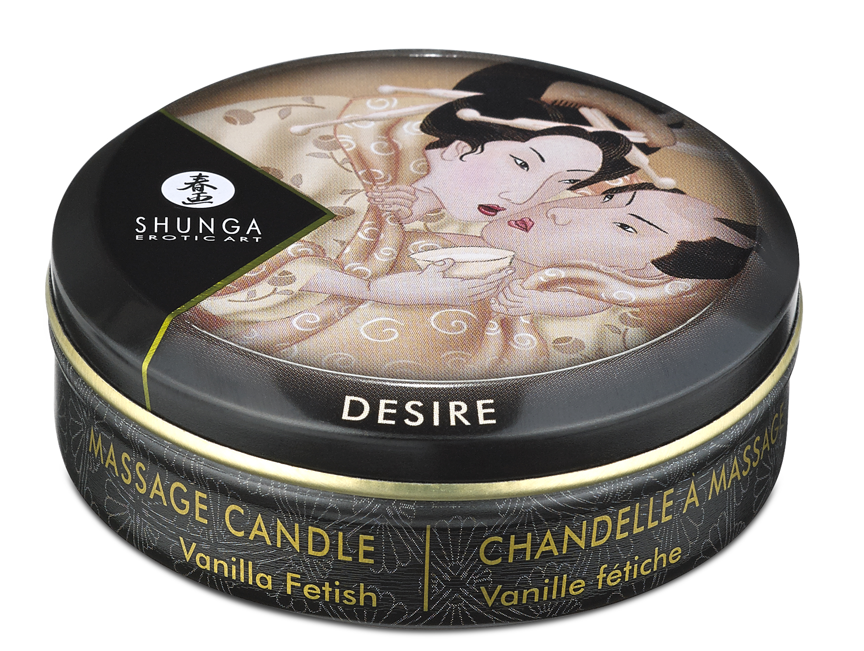 mini massage candle desire vanilla fetish  fl oz 