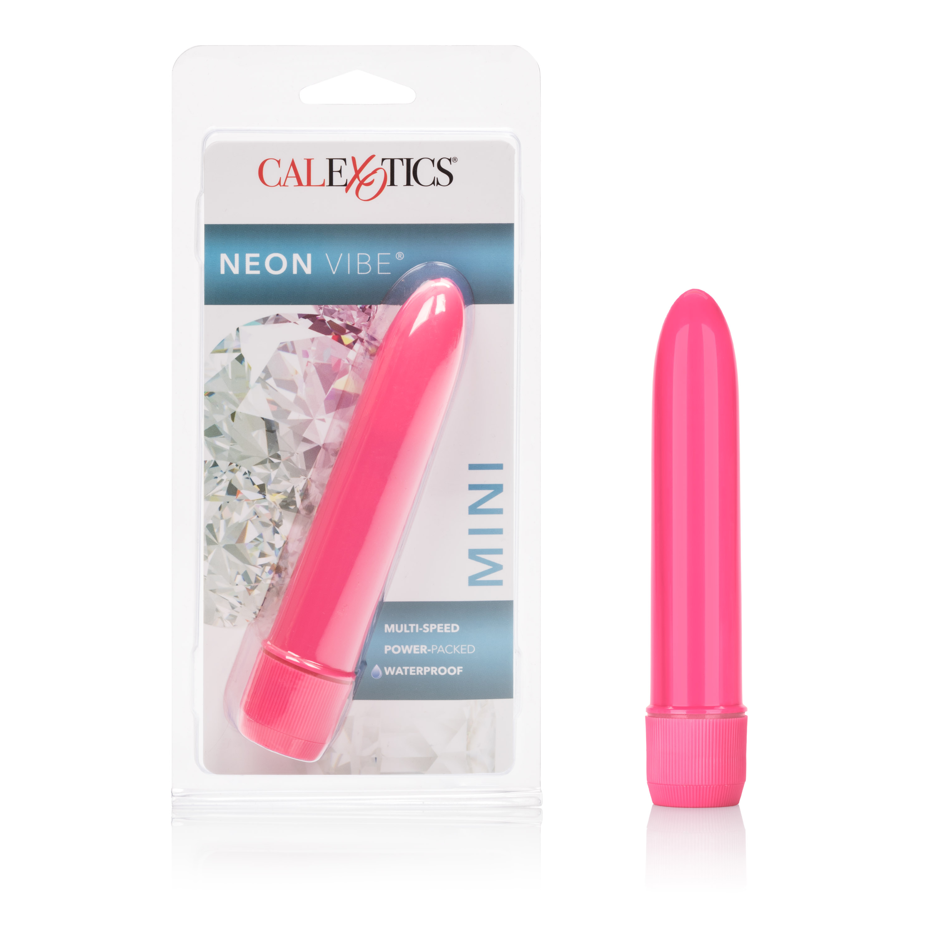 mini neon vibe multi speed vibe  inches pink 