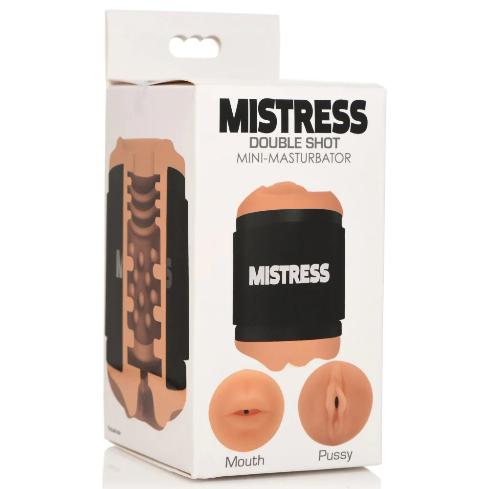 mistress double shot mouth and pussy stroker medium 