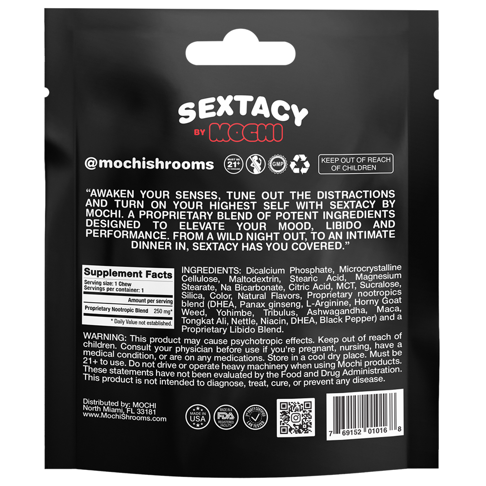 mochi sextacy by mochi libido enhancer chew  pack display  per pack 