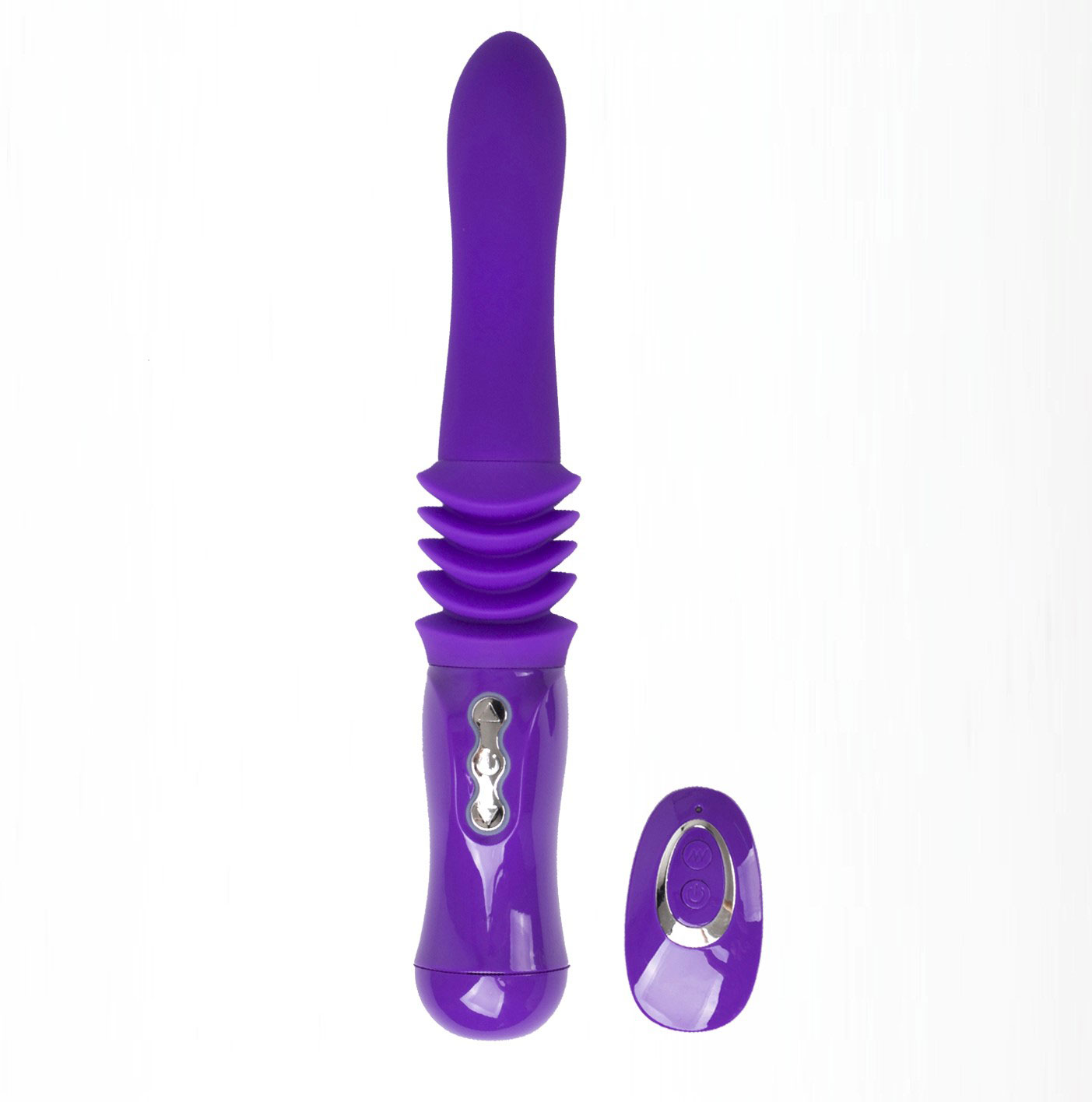 monroe usb rechargeable silicone thrusting  portable love machine purple 