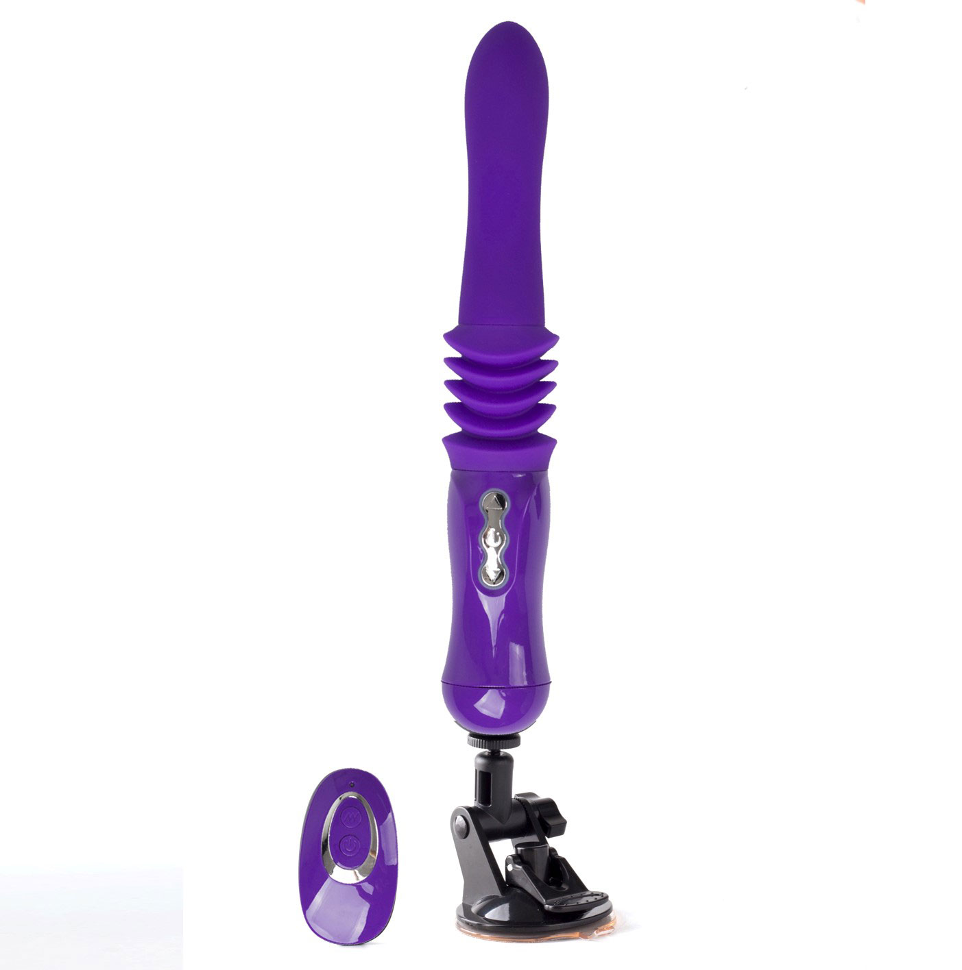 monroe usb rechargeable silicone thrusting  portable love machine purple 