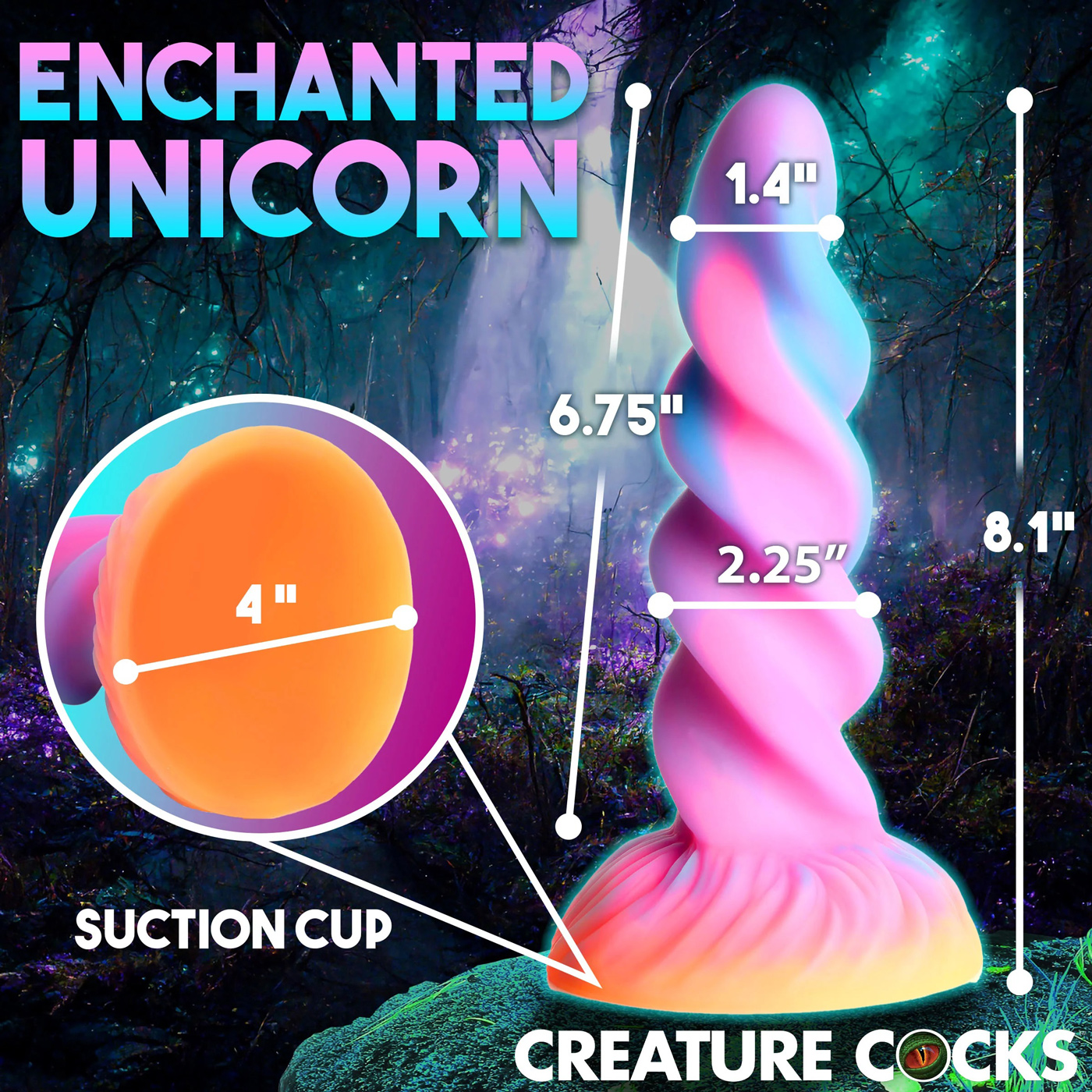 moon rider glow in the dark unicorn dildo 