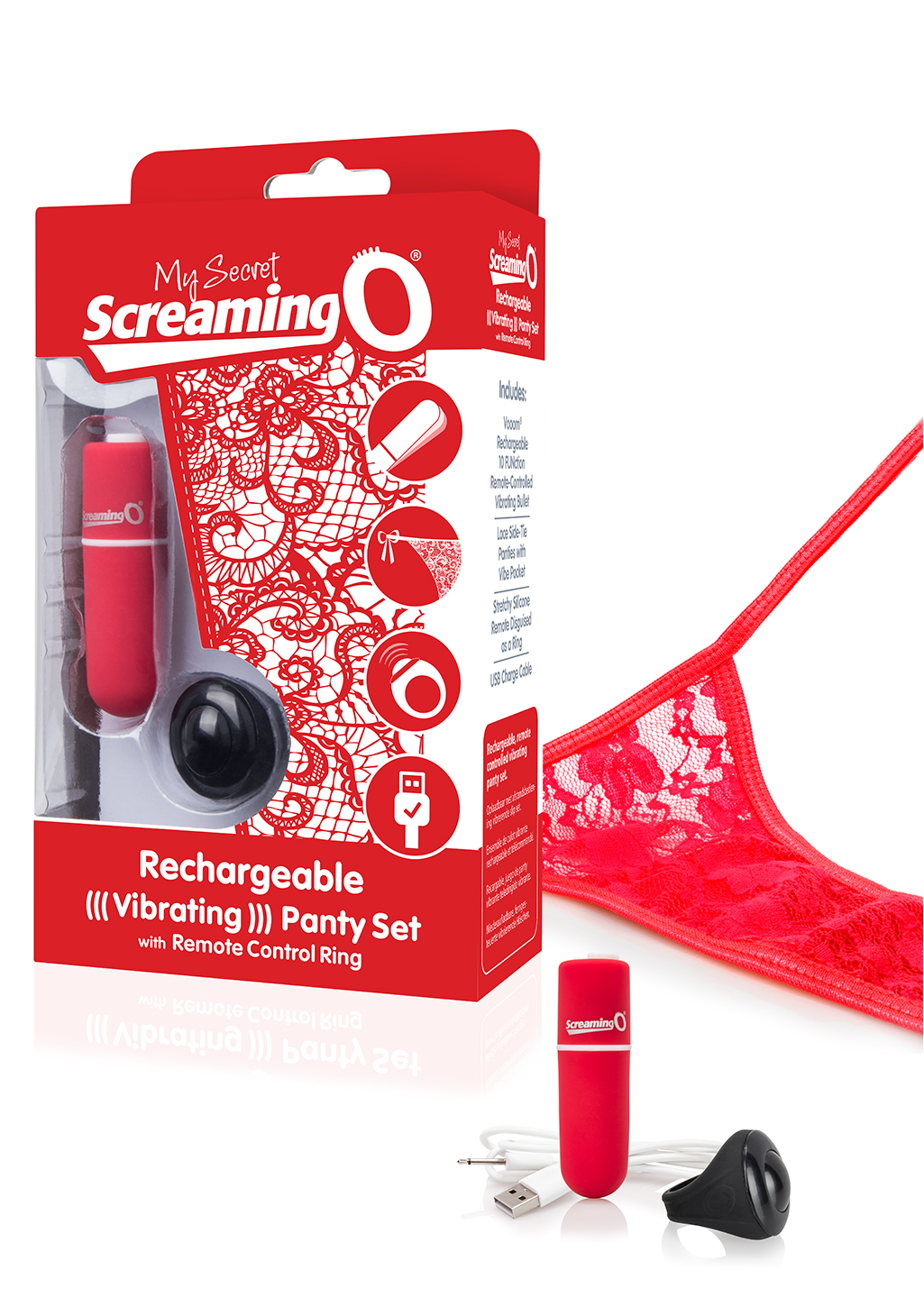 my secret charged remote control panty vibe red 