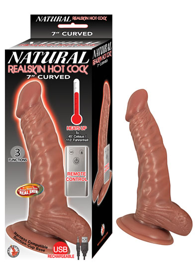 natural realskin hot cock curved  inch brown 