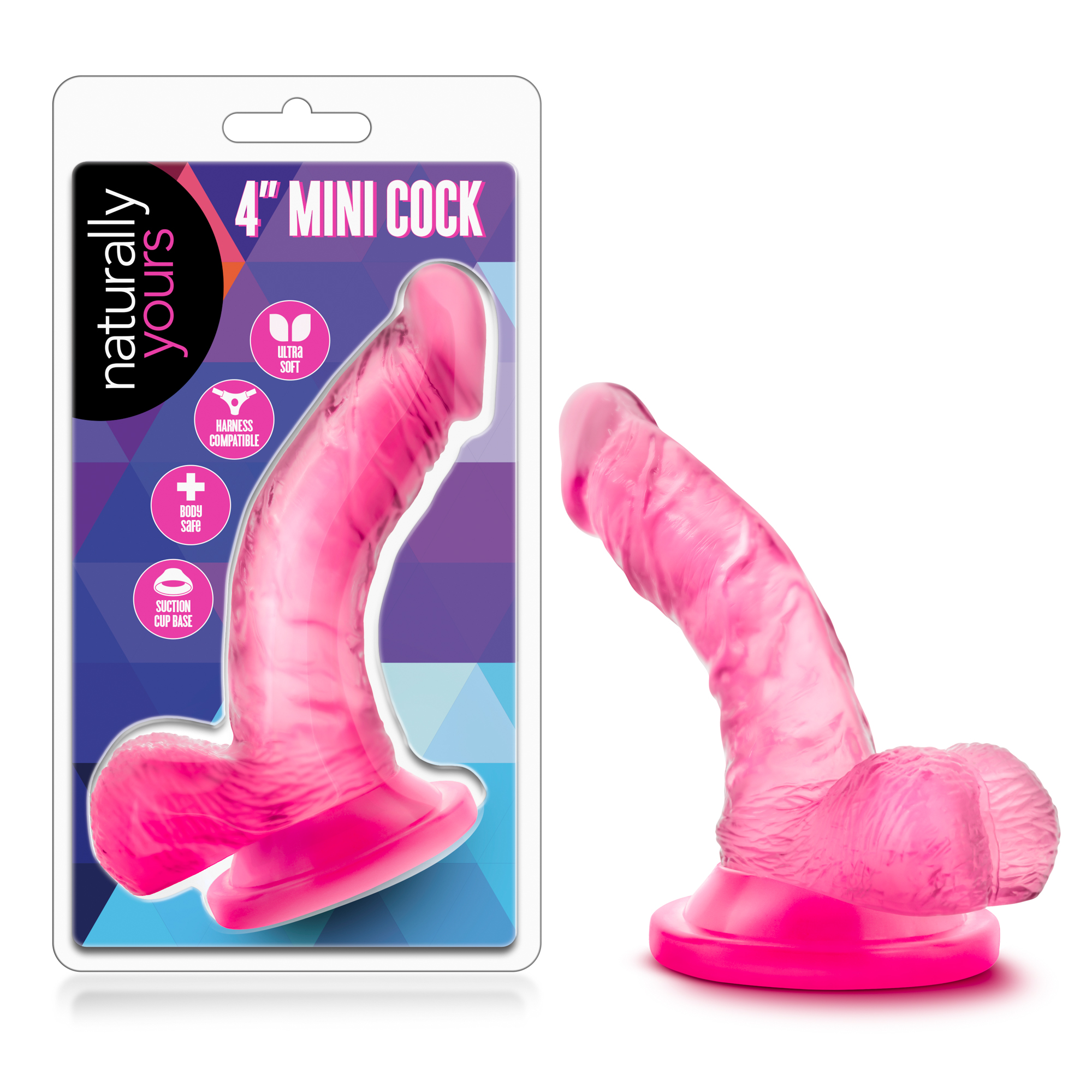 naturally yours  inch mini cock pink 