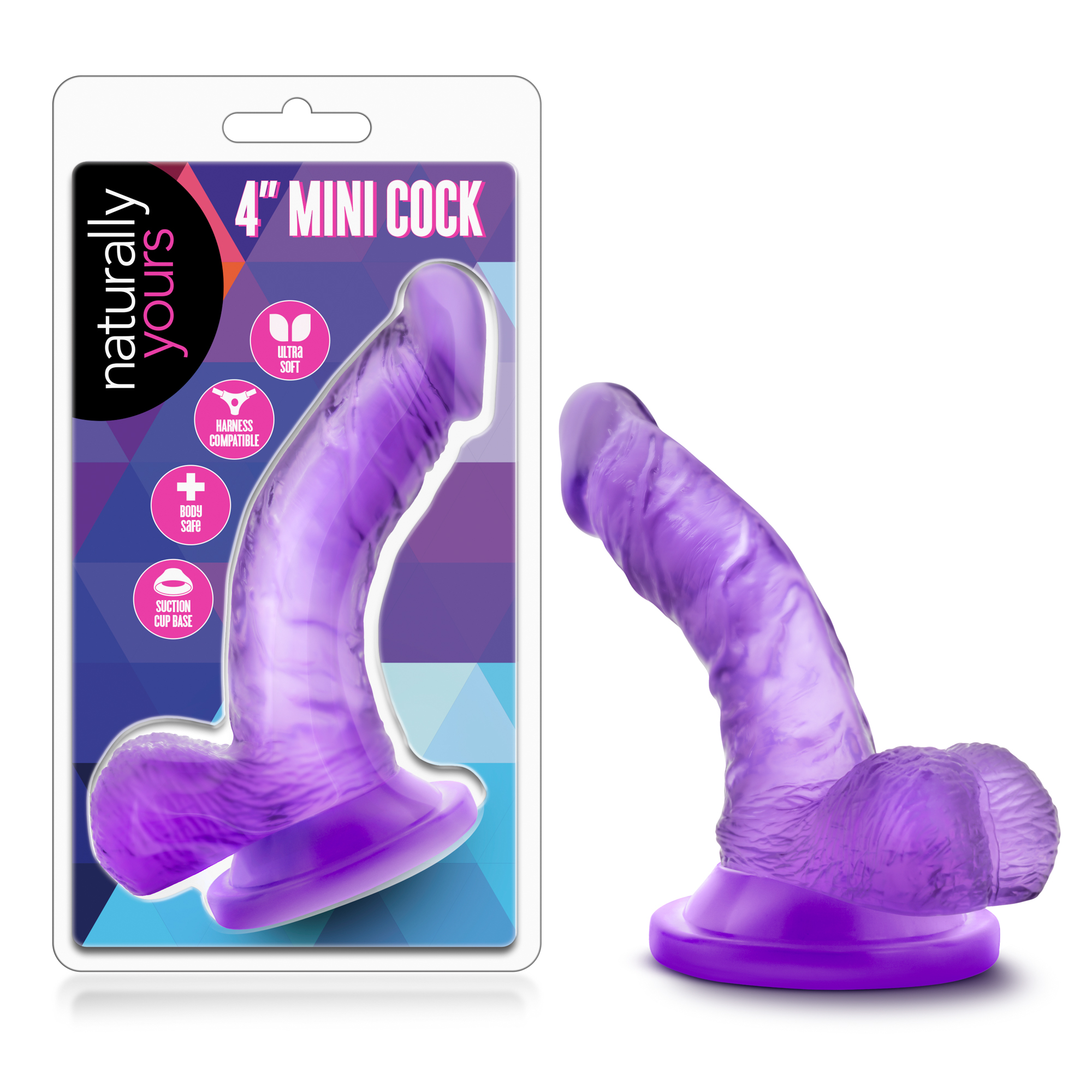 naturally yours  inch mini cock purple 