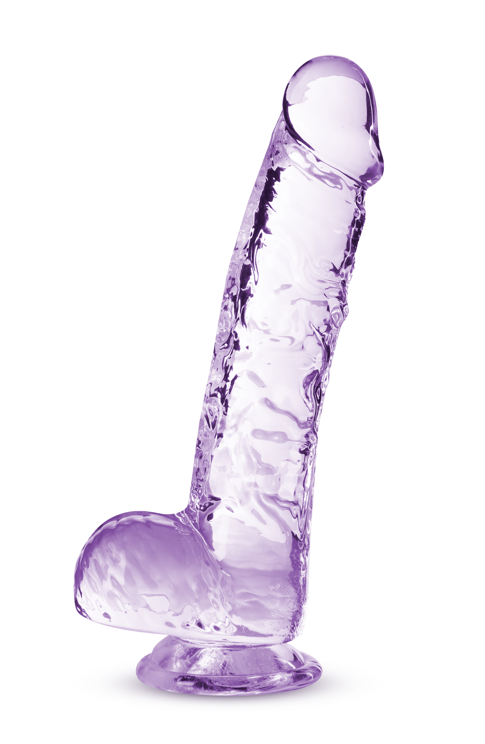 naturally yours  inch crystalline dildo  amethyst .png