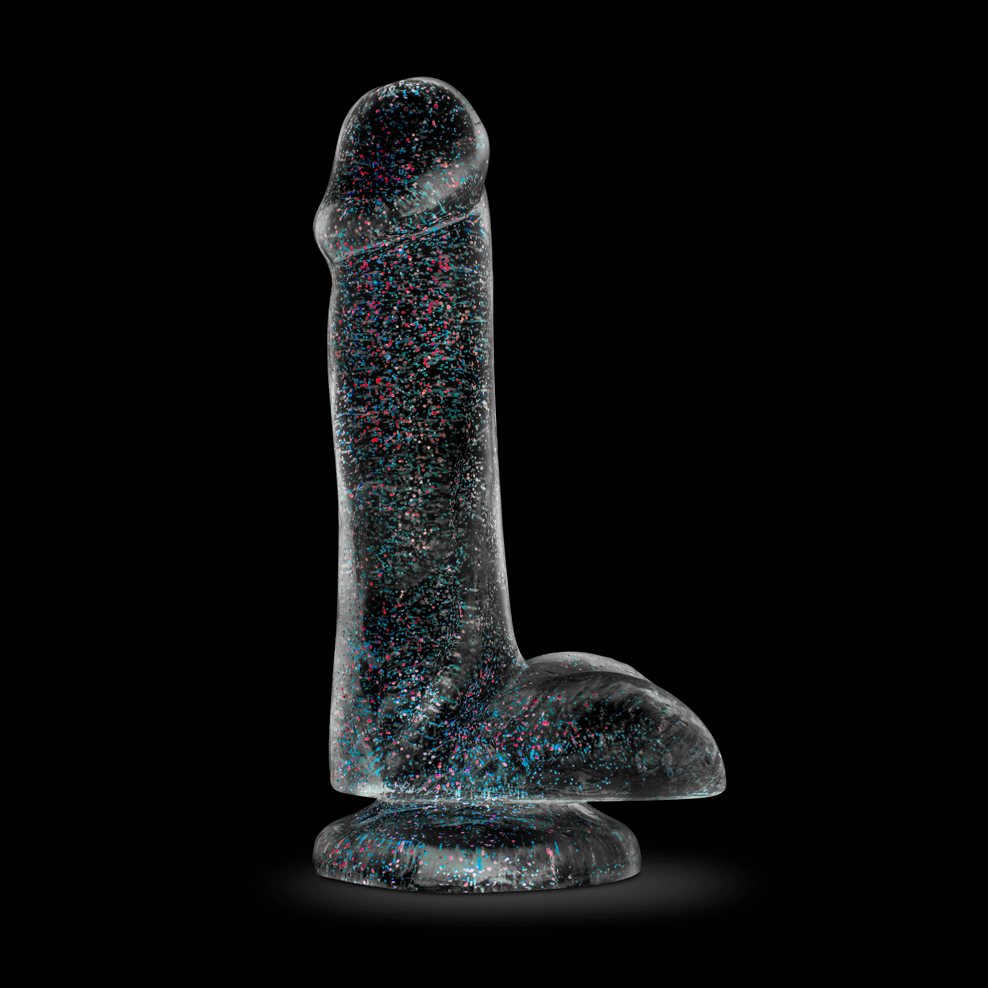 naturally yours  inch glitter cock sparkling clear 