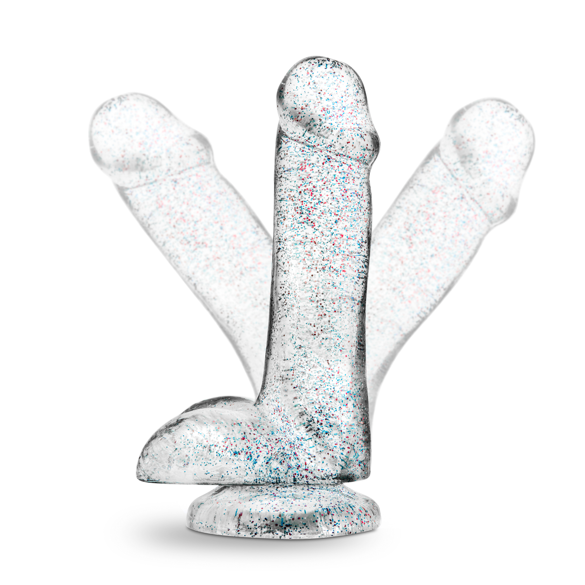 naturally yours  inch glitter cock sparkling clear 